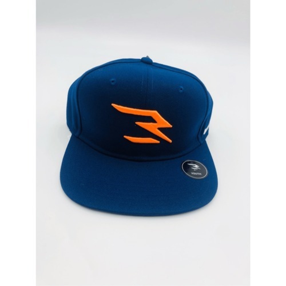 Nike Russell Wilson Youth Snapback Hat Navy Blue Orange Embroidered Logo Cap